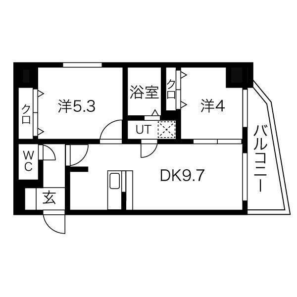 サンジュリオ中島公園 間取り図画像