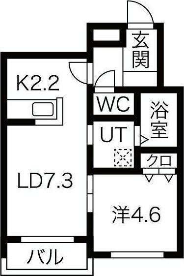 札幌市豊平区平岸三条マンション 間取り図画像