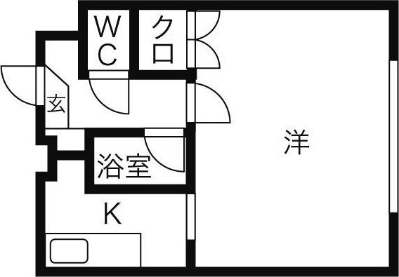 札幌市中央区南十五条西マンション 間取り図画像