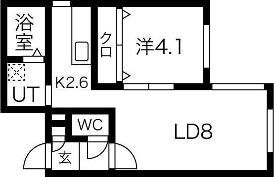 札幌市中央区南十七条西マンション 間取り図画像