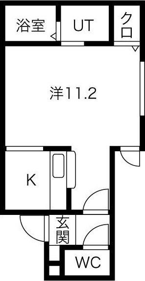 オハナS6W10 間取り図画像