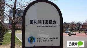 東札幌1条緑地：523m