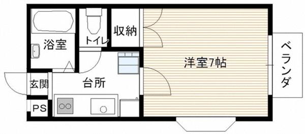 エスポワール南吉成B（203） 間取り図画像