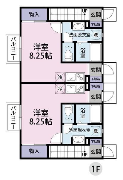 アルエル旭ヶ丘（102） 間取り図画像