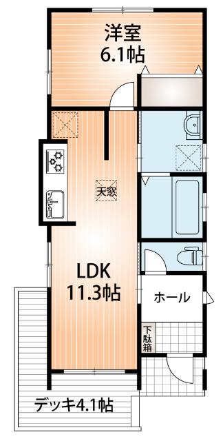 みやぎ台一丁目貸家（1） 間取り図画像