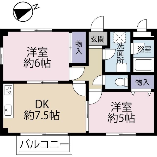 セントラルコーポⅢ（102） 間取り図画像