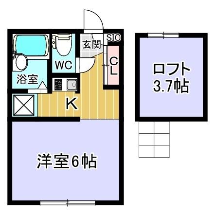 コア桜ヶ丘（201） 間取り図画像
