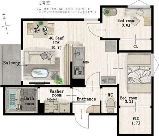  間取り図写真