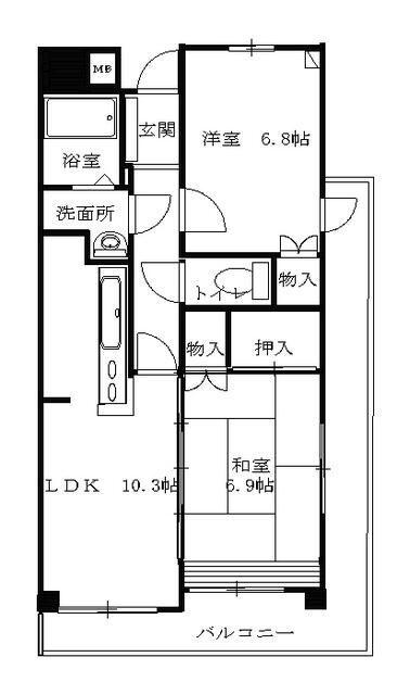 グランヴェルディ（703） 間取り図画像