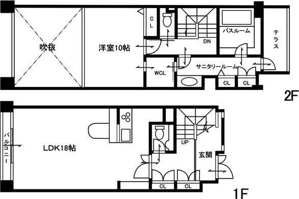 デュプレックス仙台（303） 間取り図画像