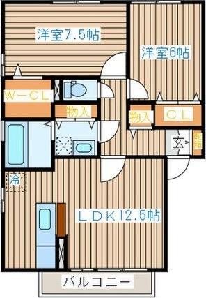 シャルマンコート杜C（101） 間取り図画像