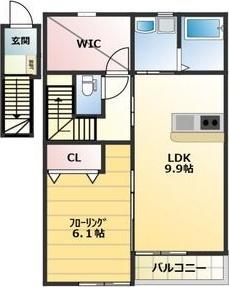 アルバトロス吉岡（202） 間取り図画像