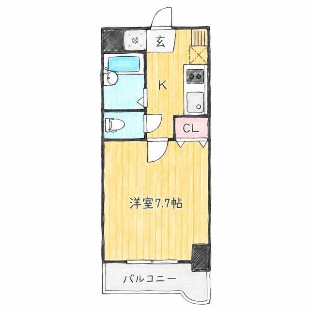 パルメゾン旭ヶ丘（502） 間取り図画像