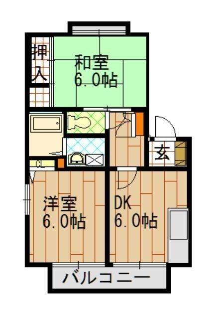 セフィラ福田町　壱番館（202） 間取り図画像
