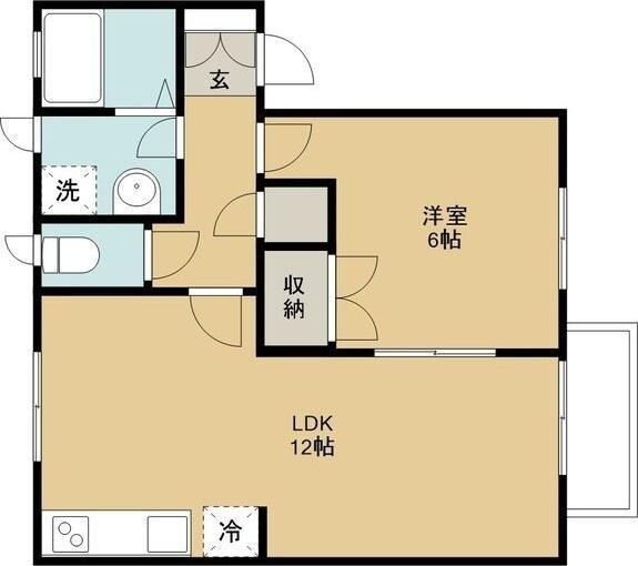 サンライズ（101） 間取り図画像