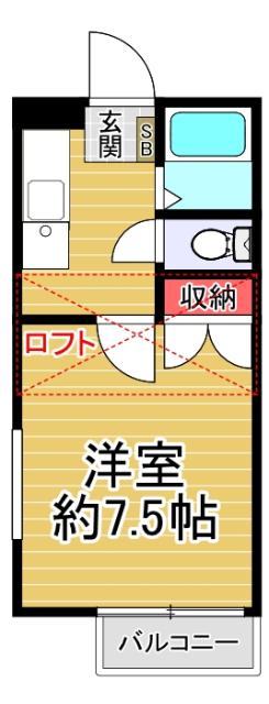 アビーロード中山（201） 間取り図画像