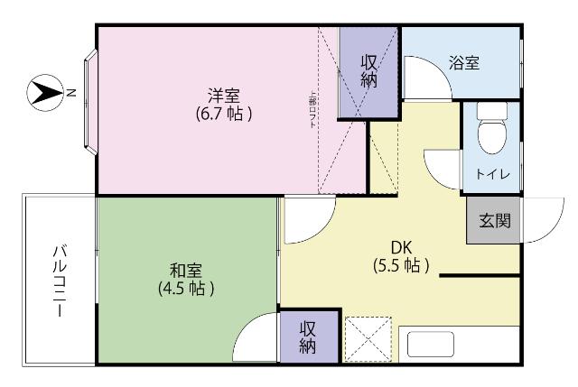 サンヒルズ富谷（101） 間取り図画像