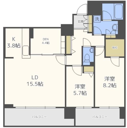 プレミスト円山表参道 間取り図画像