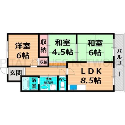 守口市南寺方東通マンション 間取り図写真