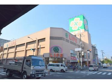 ライフ高井田店：520m