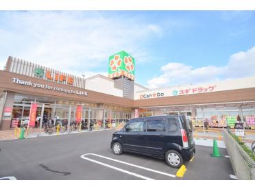 ライフ安田諸口店：730m