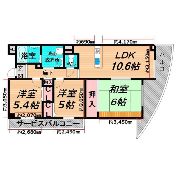  間取り図写真