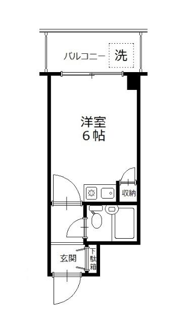 リバービューハイツ（503） 間取り図画像