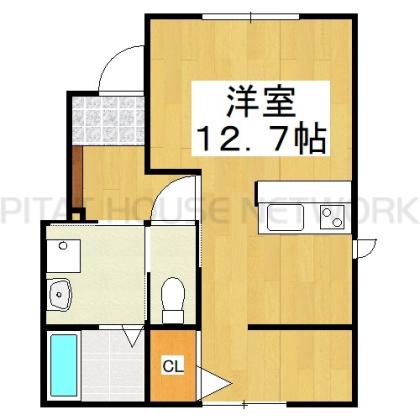 LDKと洋室の間に仕切り設置