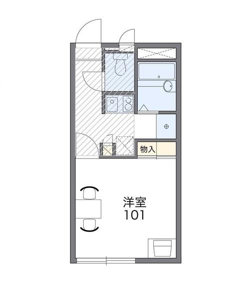 レオパレスB　Ｆ　プログレ 間取り図画像