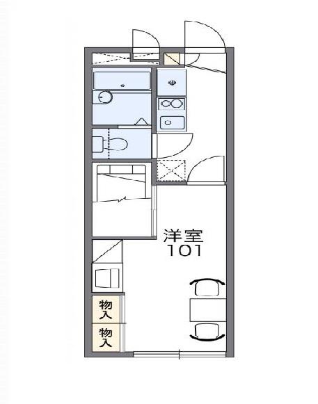 レオパレスシオン 間取り図画像