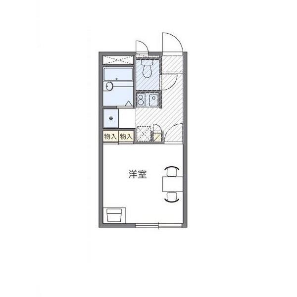 レオパレスソングポート 間取り図画像