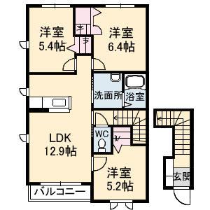ゼーゲンハイム 間取り図画像