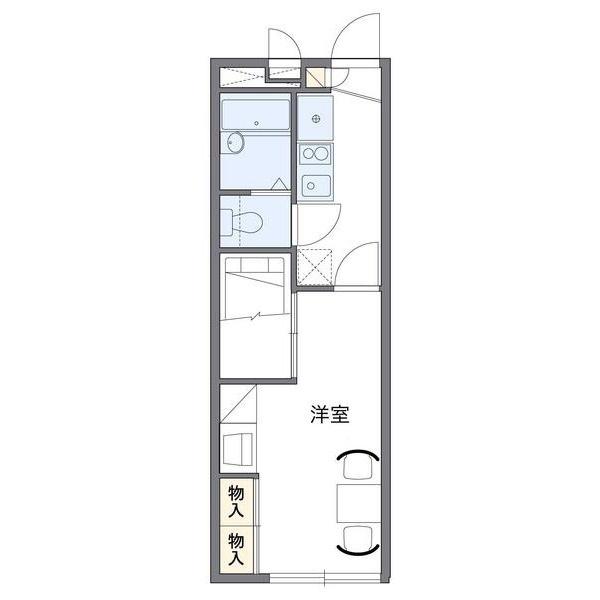 レオパレス倉安川 間取り図画像