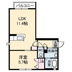 シャーメゾンフェリス　弐番館 間取り図画像