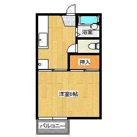 藤田コーポⅠ 間取り図画像