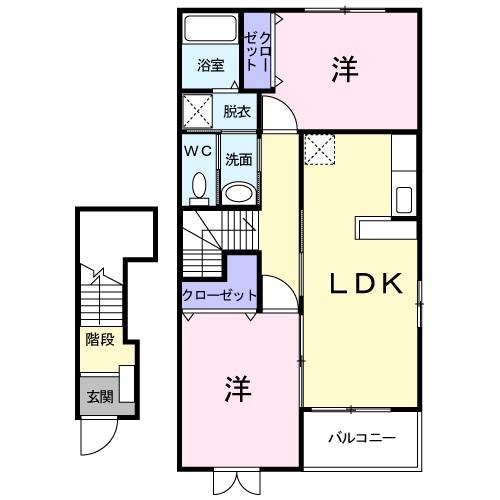 ア・ラ・モード　メゾン 間取り図画像