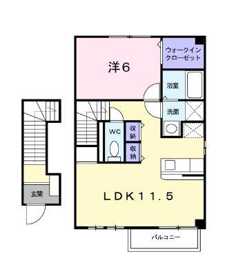 レインボーパート2 間取り図画像