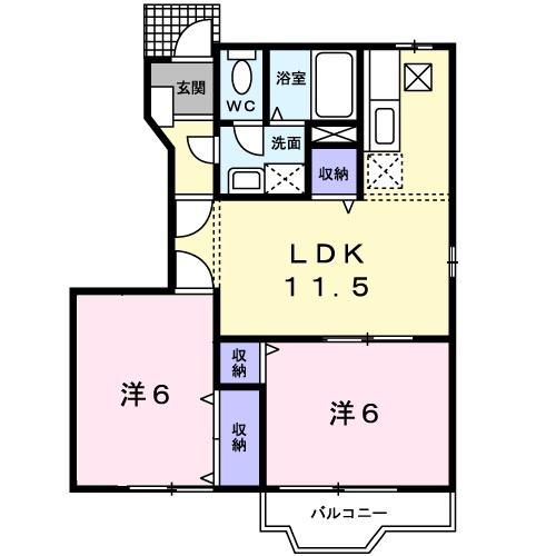 ジュネスコートT 間取り図画像