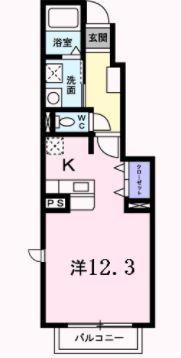 グリーンビレッジ A棟 間取り図画像