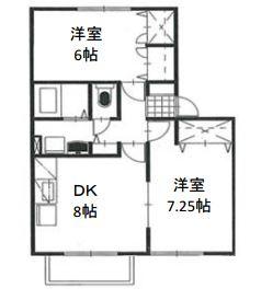 ファミーユ竹原　F 間取り図画像