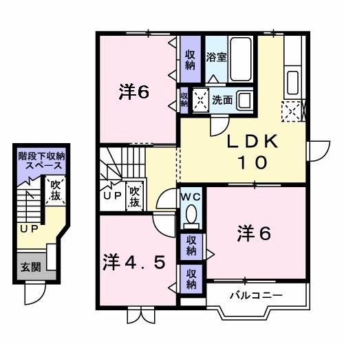 スクエアパレスⅡ 間取り図画像