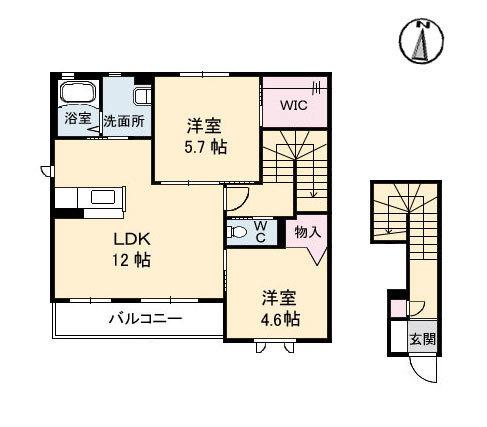 シャーメゾンつばき 3番館 間取り図画像