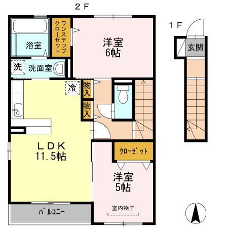 ルラシオン Ａ棟 間取り図画像