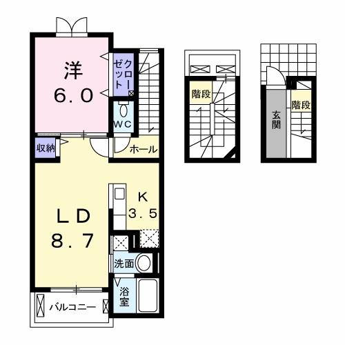 リバーサイド2 間取り図画像