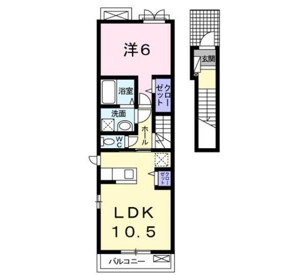 アンジュ・プルーム 間取り図画像