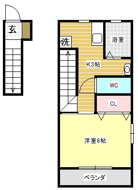 パシフィコ　A棟 間取り図画像