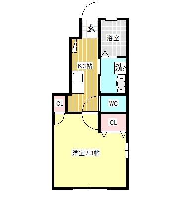 パシフィコ　A棟 間取り図画像