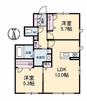 シャーメゾンN 間取り図画像