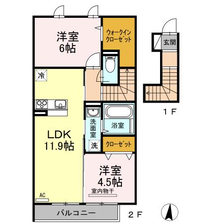 セジュールウィット　秀（202） 間取り図画像