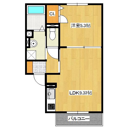 ヴィレッジ　ハルミⅡ 間取り図画像